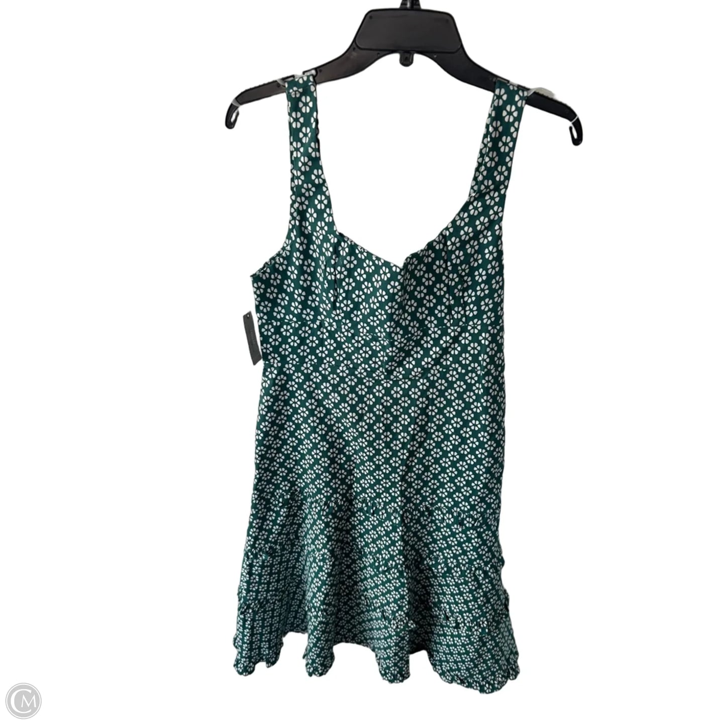 Dress Casual Midi By Anthropologie In Green & White, Size: Mp