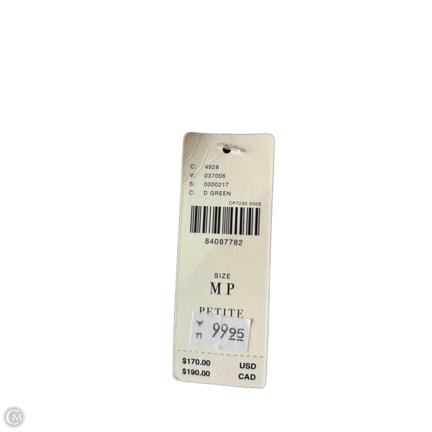 Dress Casual Midi By Anthropologie In Green & White, Size: Mp