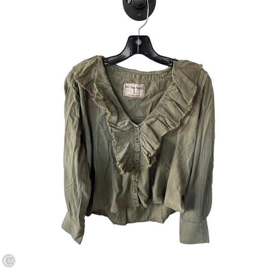 Top Long Sleeve By We The Free In Green, Size: S