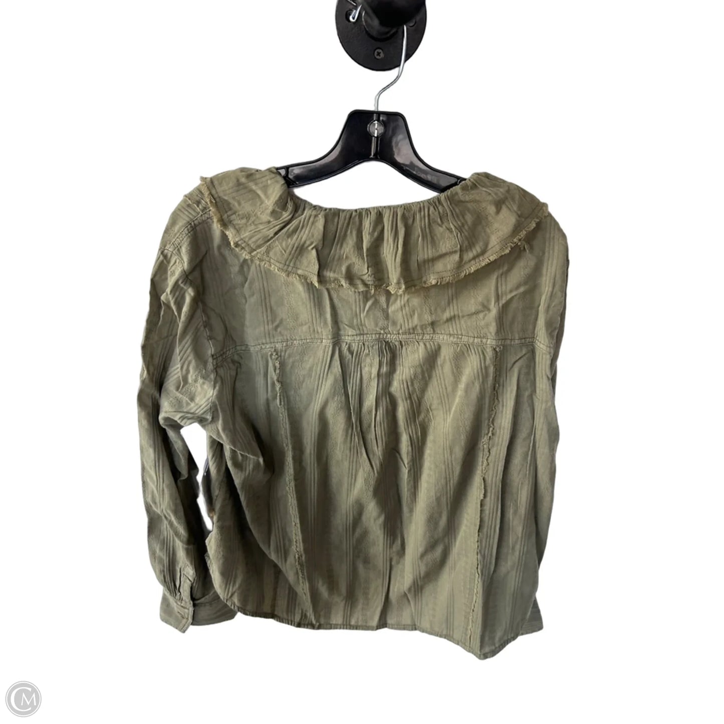 Top Long Sleeve By We The Free In Green, Size: S