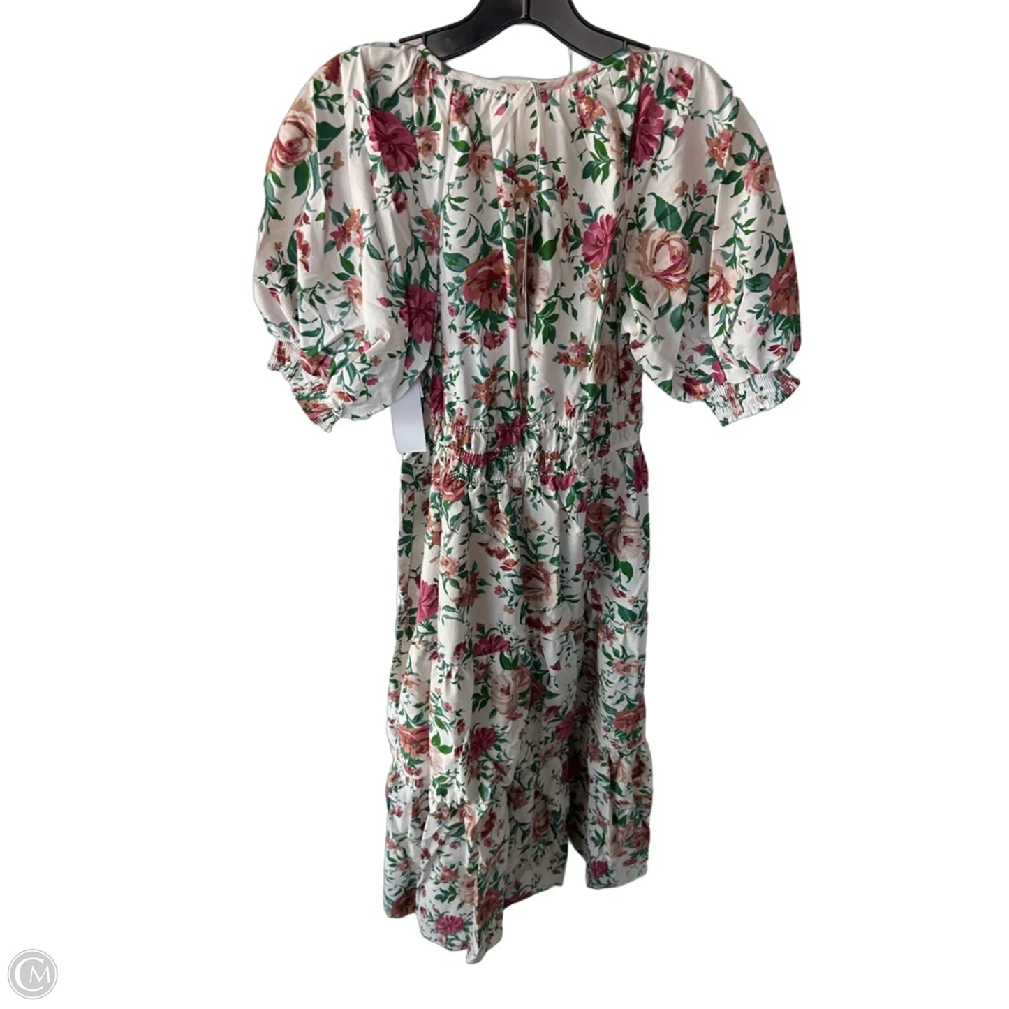 Dress Casual Maxi By Anthropologie In Green & Pink, Size: S