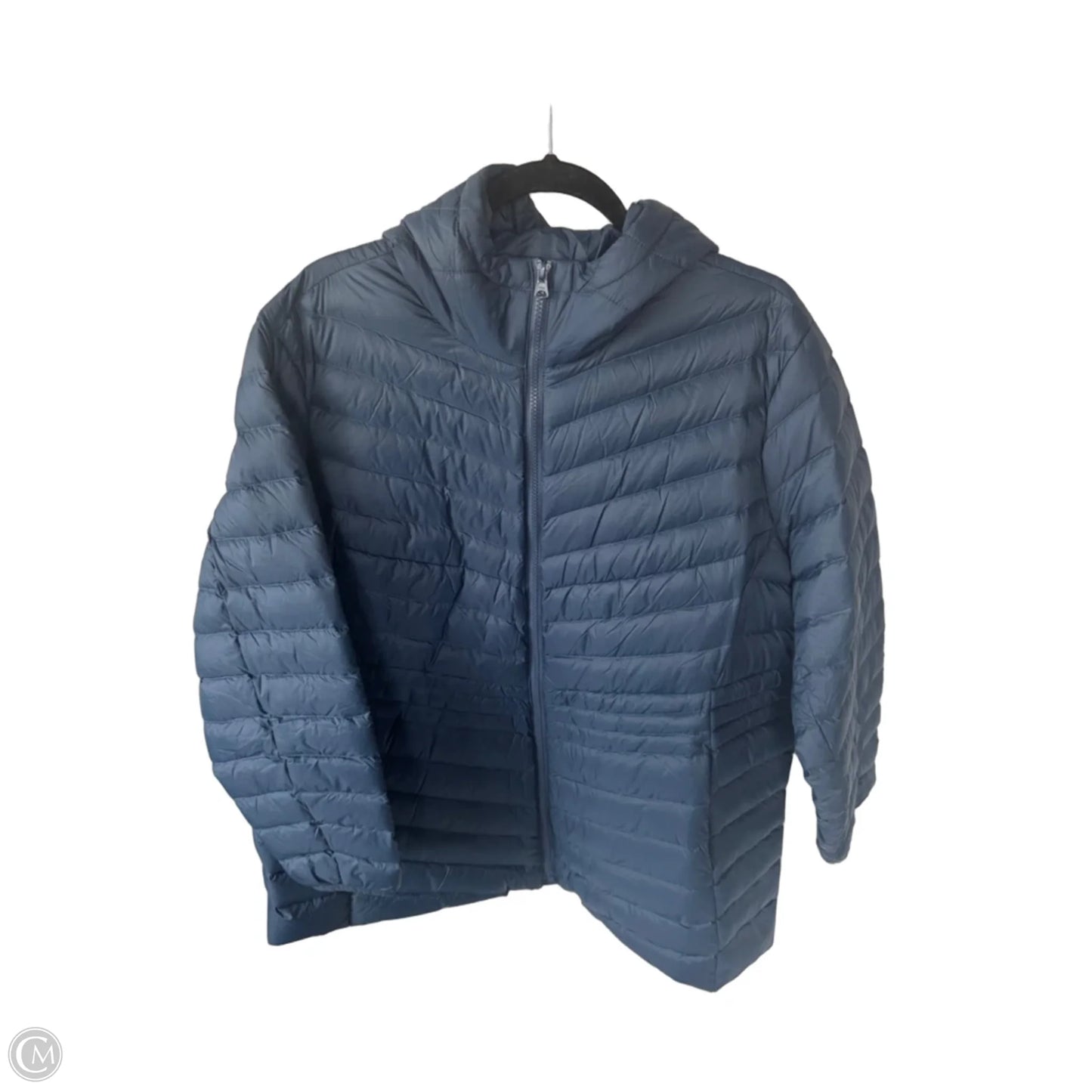 Coat Puffer & Quilted By Lands End In Blue, Size: 2x