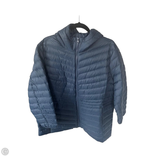 Coat Puffer & Quilted By Lands End In Blue, Size: 2x