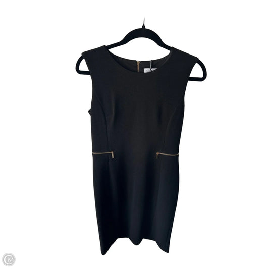 Dress Work By Calvin Klein In Black & Gold, Size: S