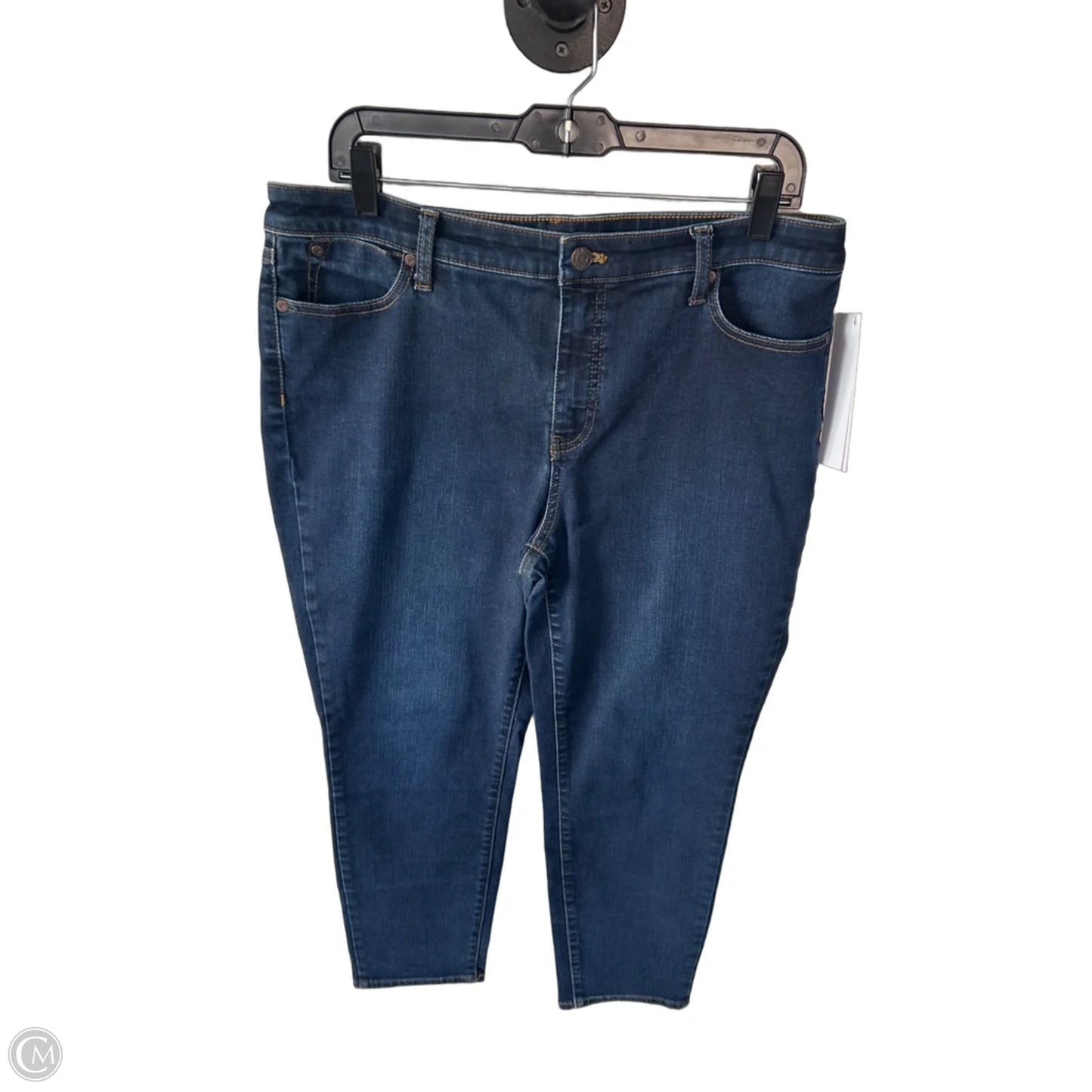 Jeans Straight By Talbots In Blue Denim, Size: 14p