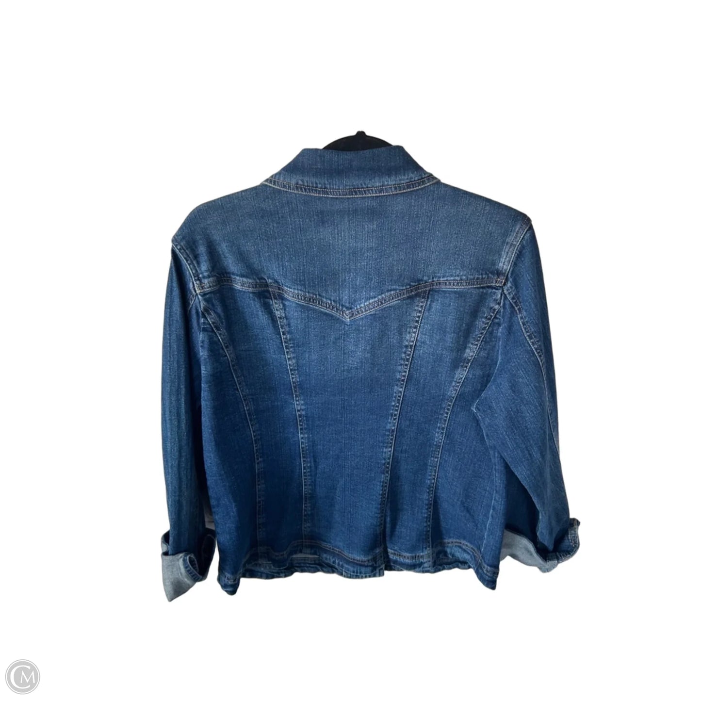 Jacket Denim By Live A Little In Blue Denim, Size: L
