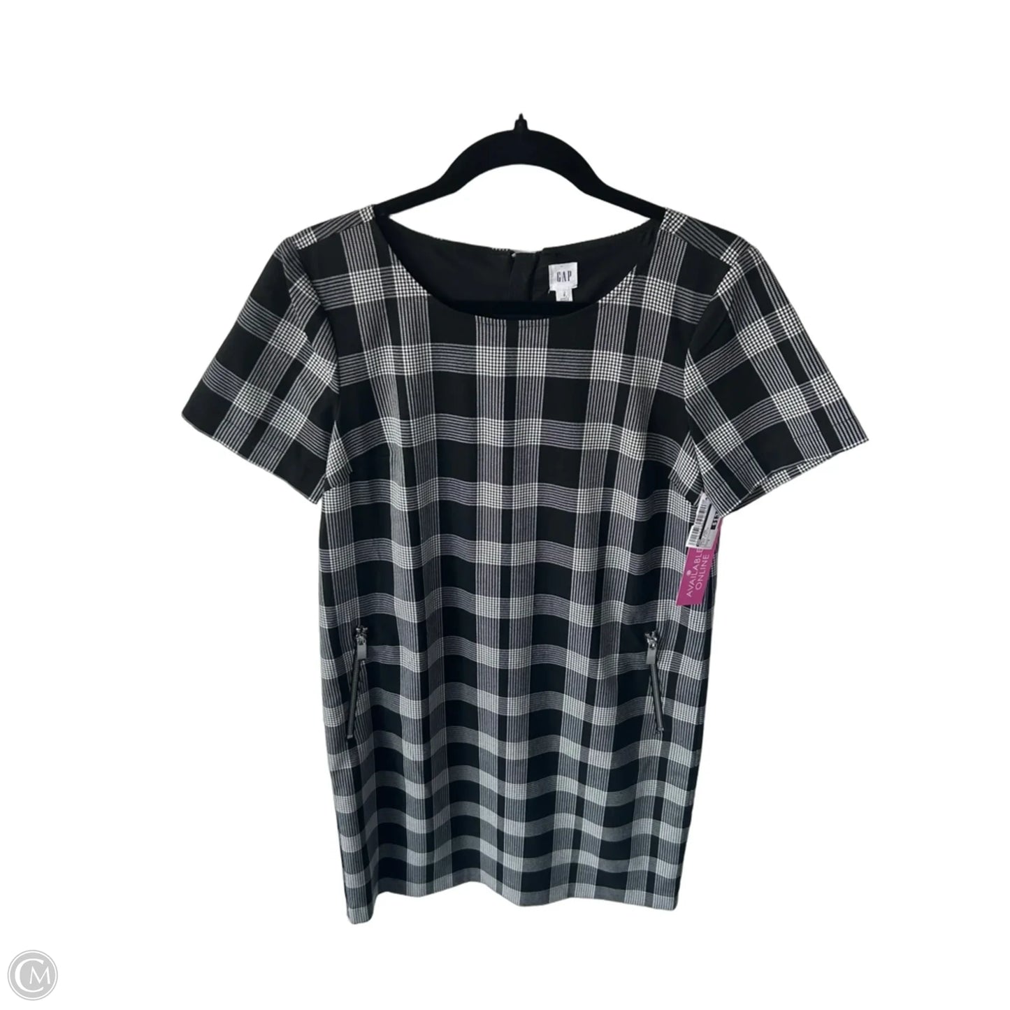 Dress Work By Gap In Black & White, Size: S