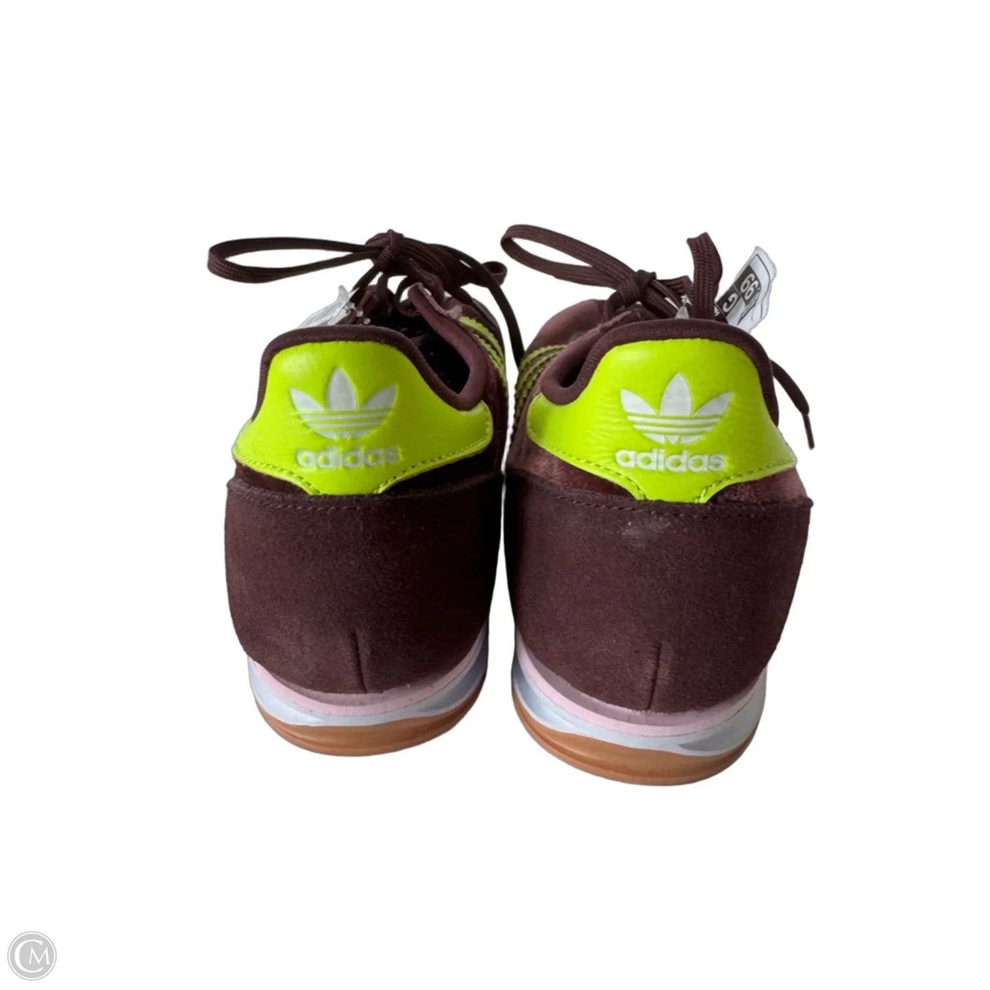 Shoes Sneakers By Adidas In Purple & Yellow, Size: 7