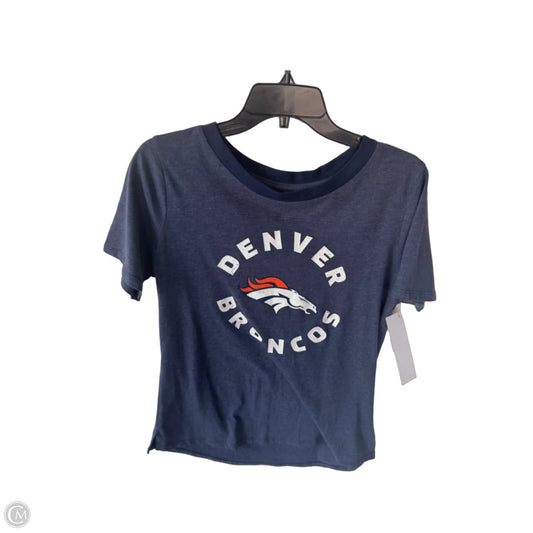 Top Short Sleeve Basic By Nfl In Blue & Orange, Size: L
