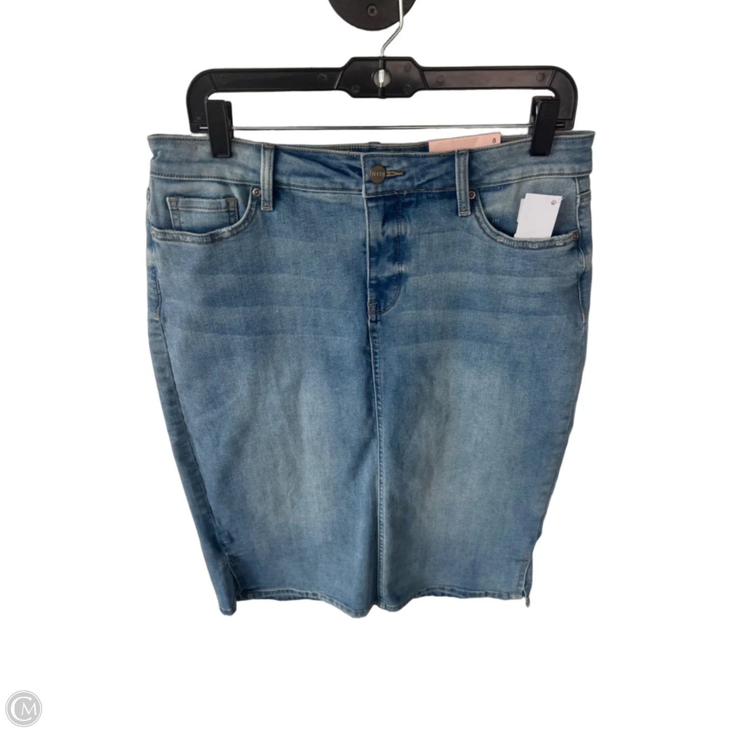 Skirt Midi By Not Your Daughters Jeans In Blue Denim, Size: 8