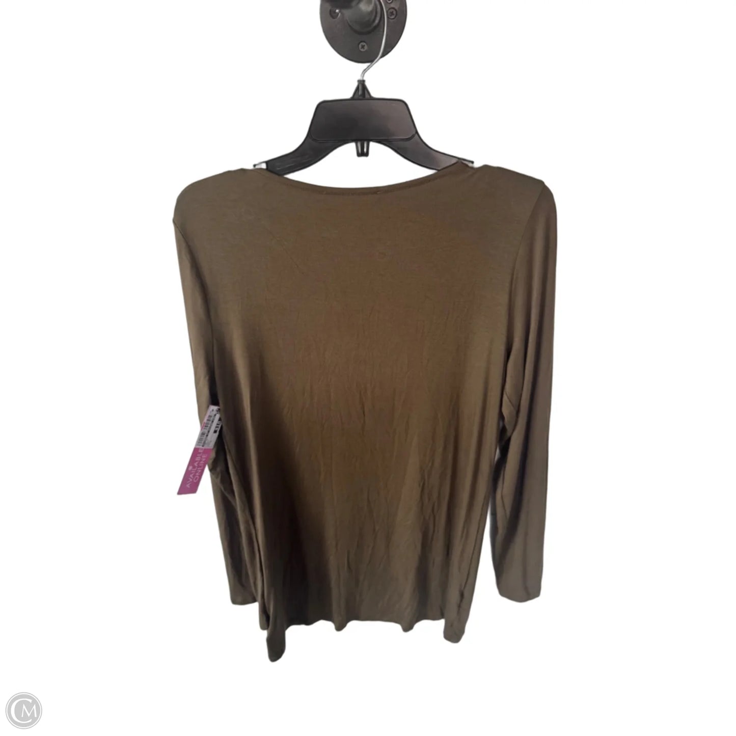 Top Long Sleeve By Michael By Michael Kors In Green, Size: M