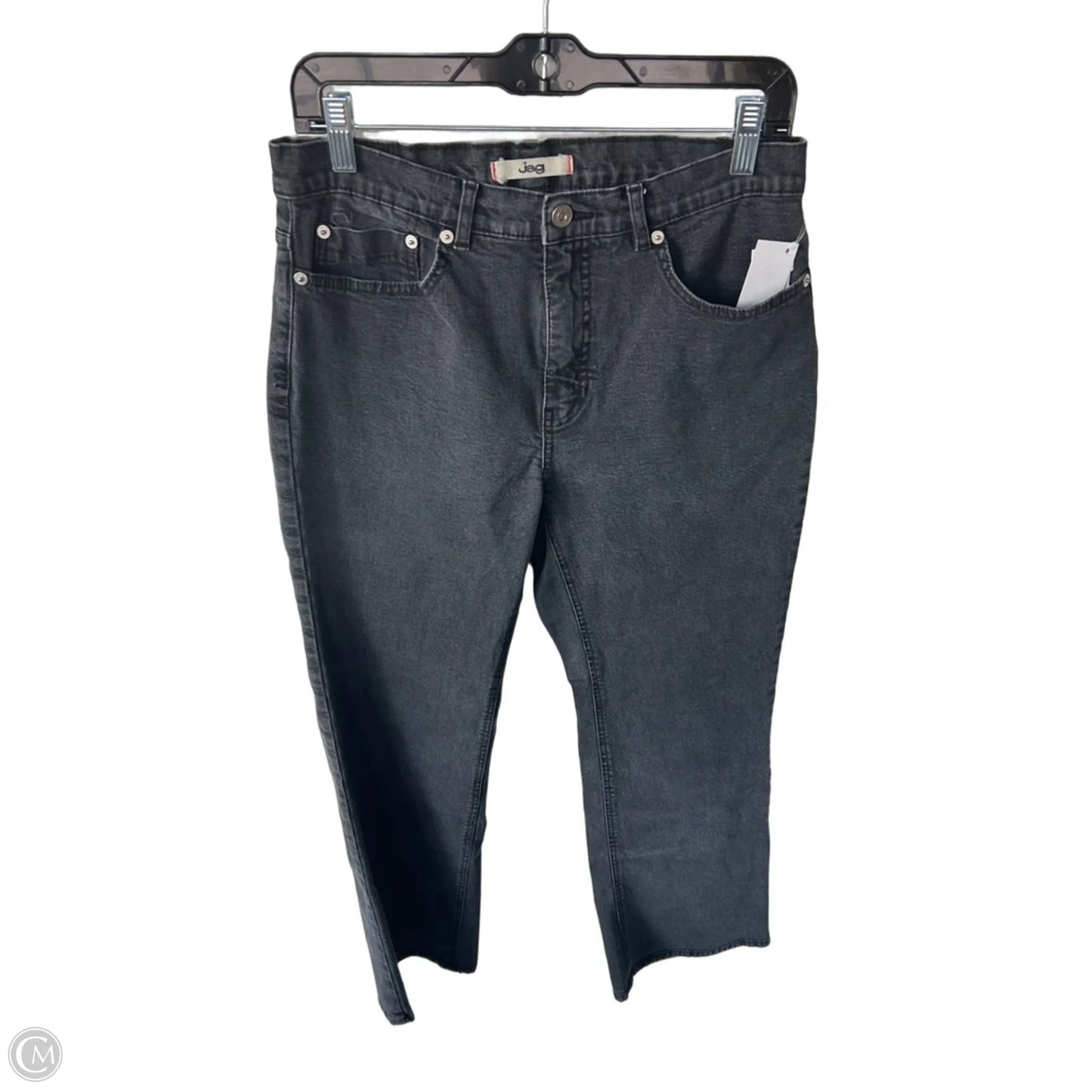 Jeans Straight By Jag In Grey Denim, Size: 12