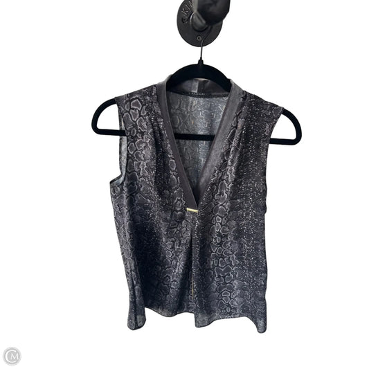 Top Sleeveless By T Tahari In Snakeskin Print, Size: Xs