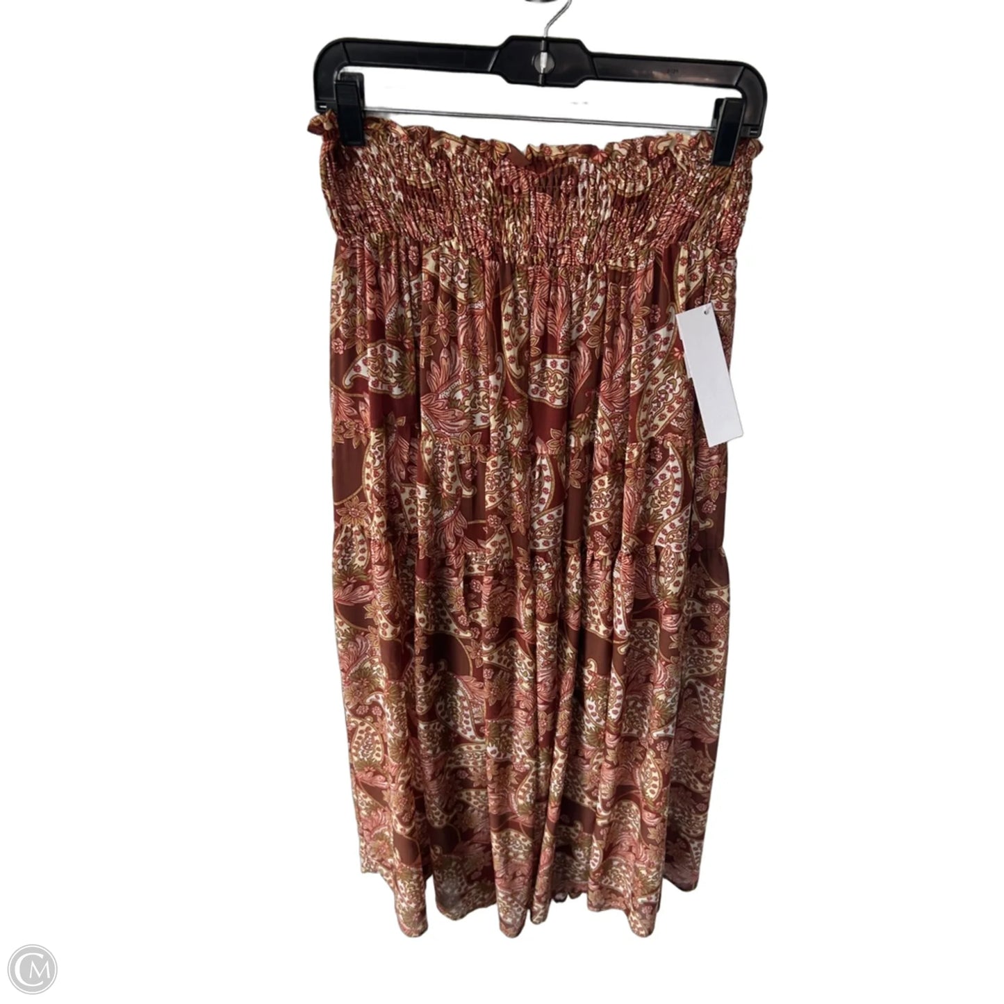 Skirt Maxi By Mittoshop In Brown & Red, Size: 8