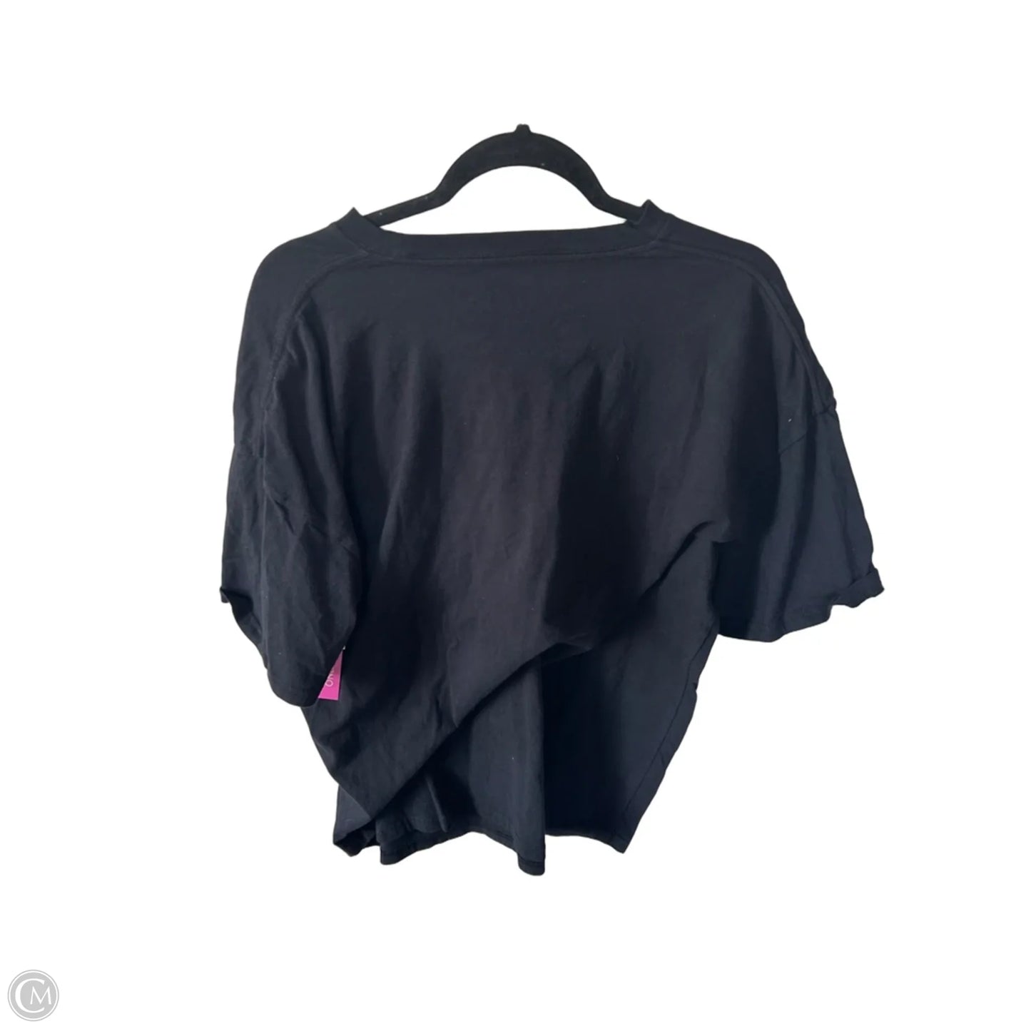 Top Short Sleeve By Clothes Mentor In Black & Gold, Size: S