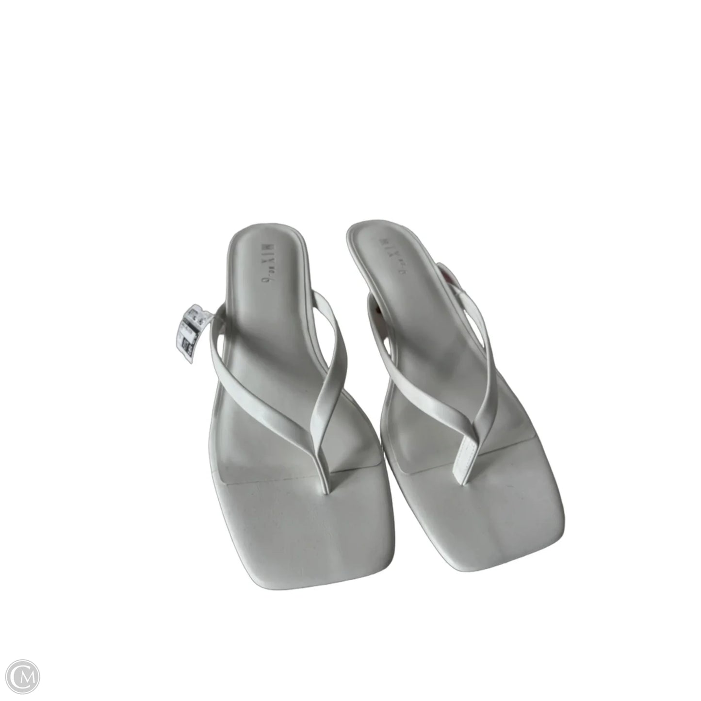 Sandals Heels Kitten By Mix No 6 In White, Size: 10