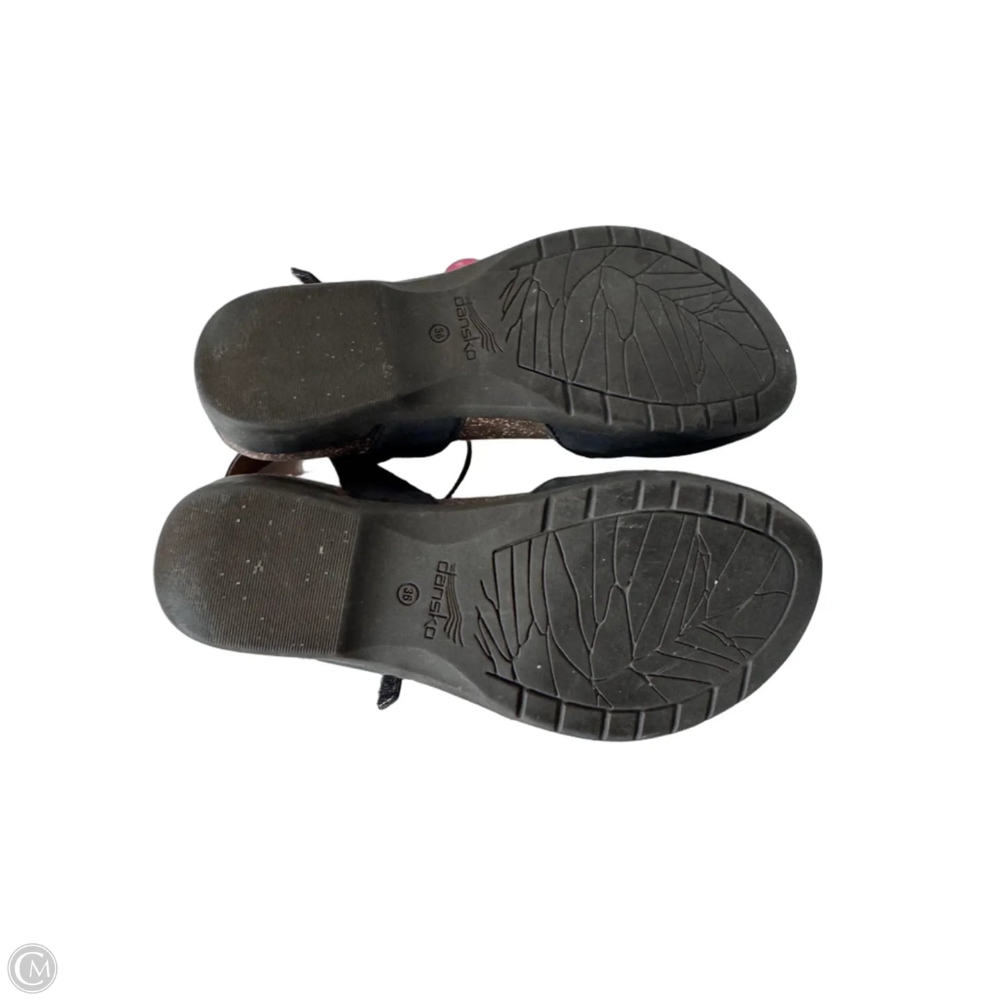 Shoes Flats By Dansko In Black & Brown, Size: 5.5