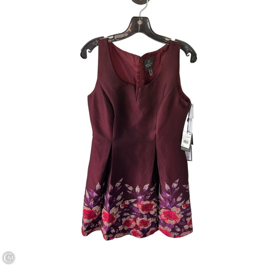 Dress Party Midi By Adrianna Papell In Purple & Red, Size: M