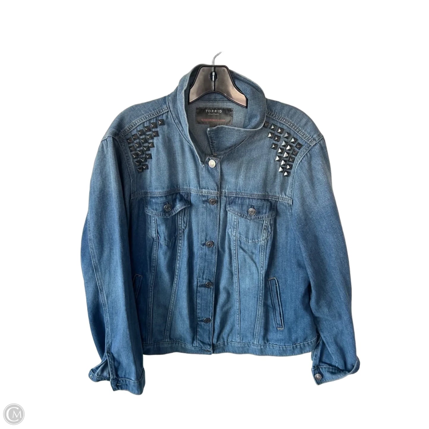 Jacket Denim By Torrid In Blue Denim, Size: 2