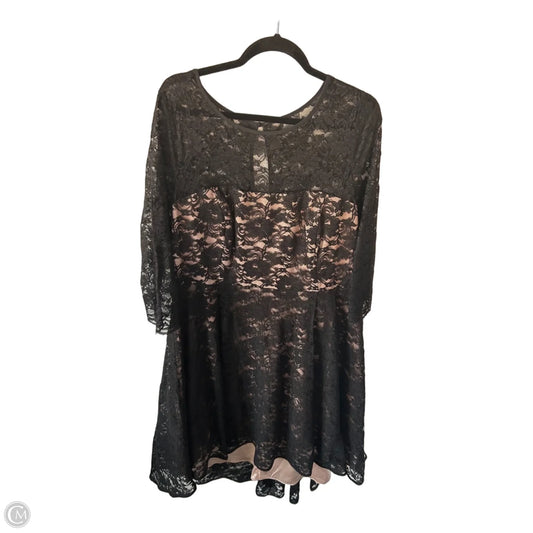 Dress Party Midi By City Chic In Black & Tan, Size: 2x