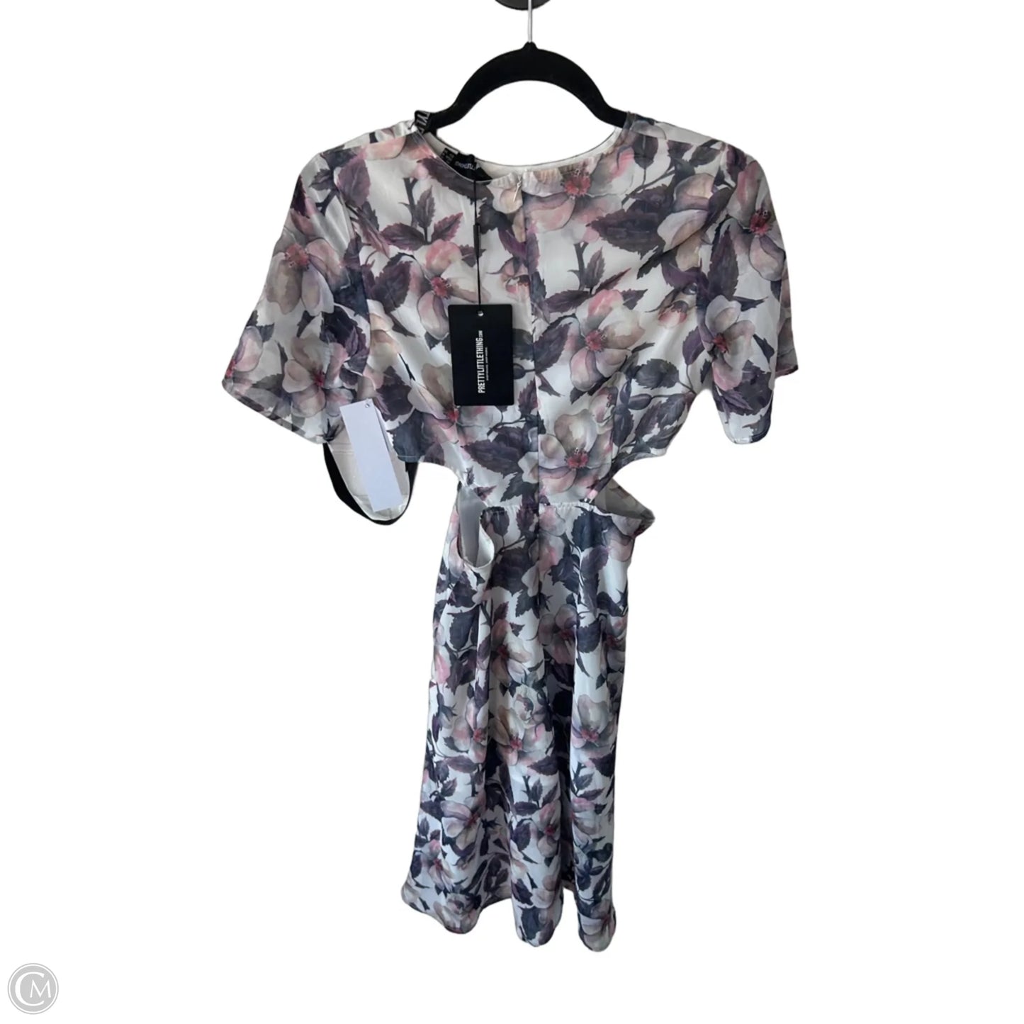 Dress Party Midi By Pretty Little Thing In Purple & White, Size: S