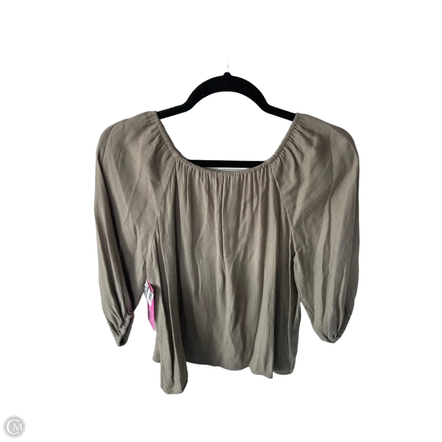 Top Short Sleeve By Antonio Melani In Tan, Size: Xs