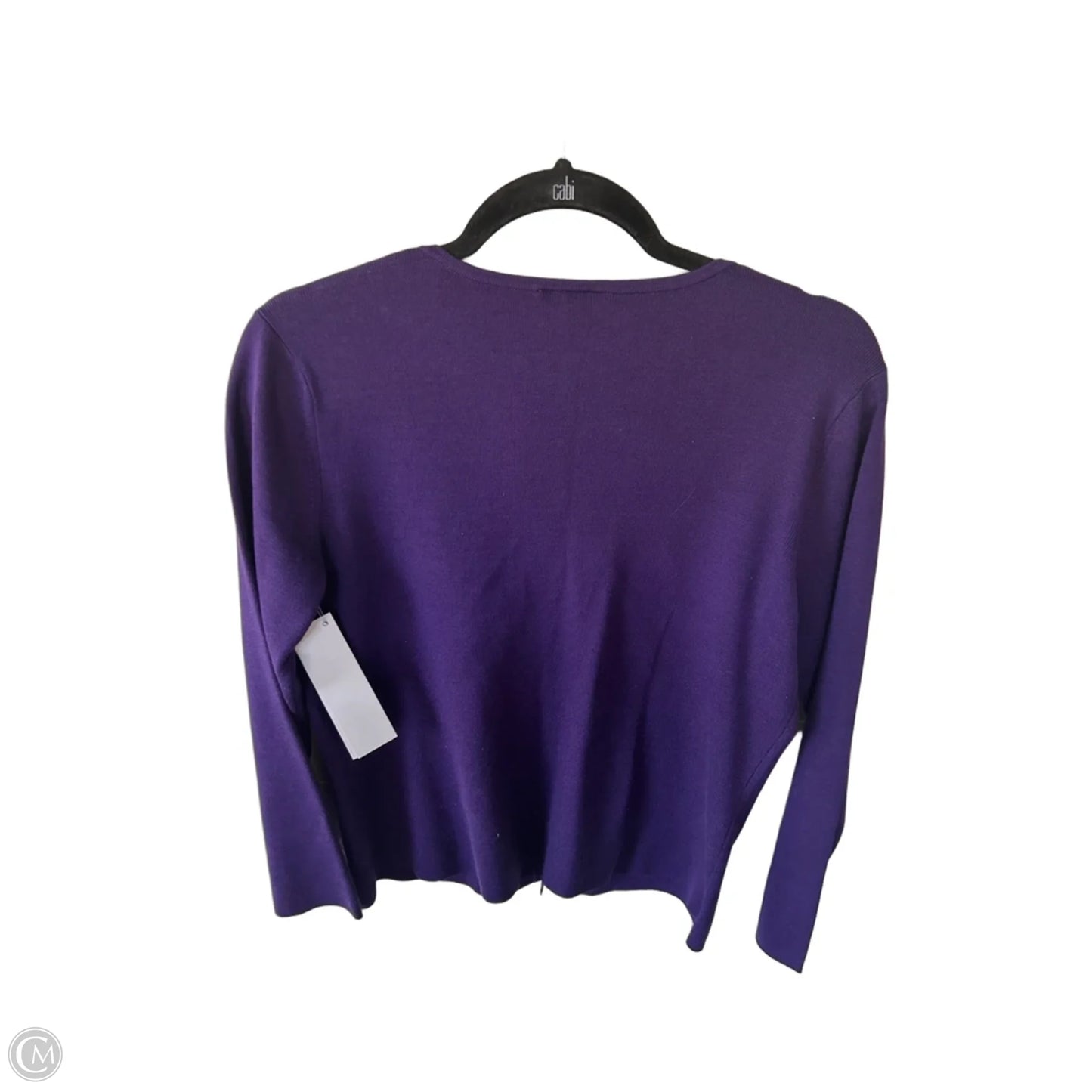 Sweater Cardigan By Talbots In Purple, Size: Mp