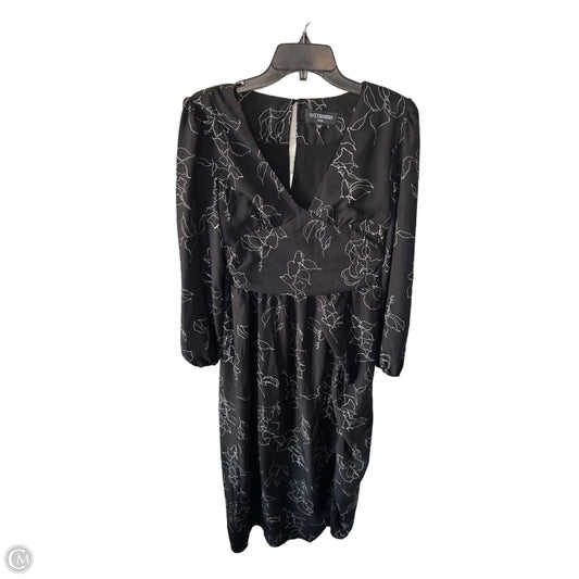 Dress Casual Maxi By Kittenish In Black & White, Size: L