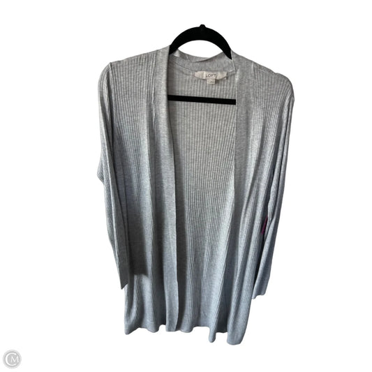 Cardigan By Loft In Grey, Size: L