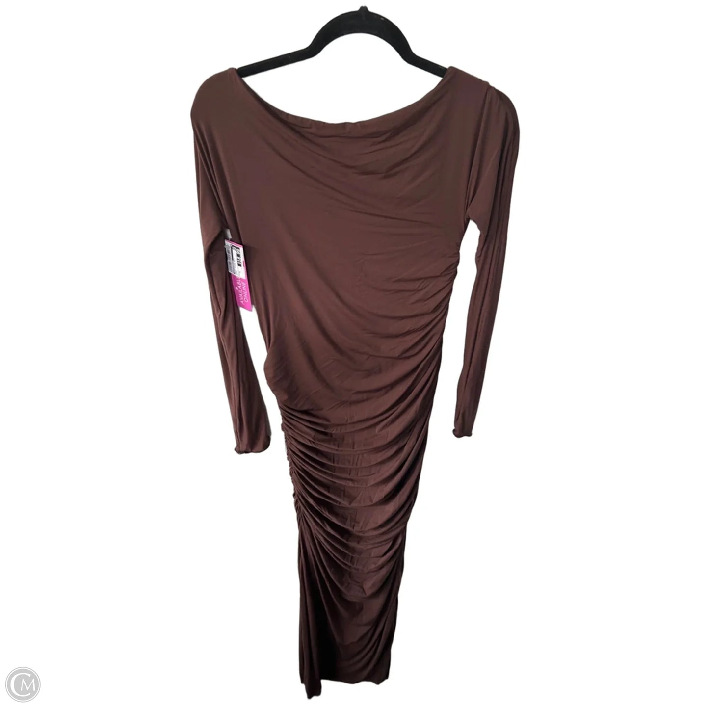 Dress Casual Maxi By Nakedwardrobe In Brown, Size: Xl