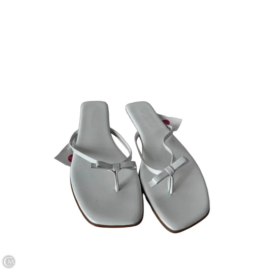 Sandals Flip Flops By Jeffrey Campbell In White, Size: 10