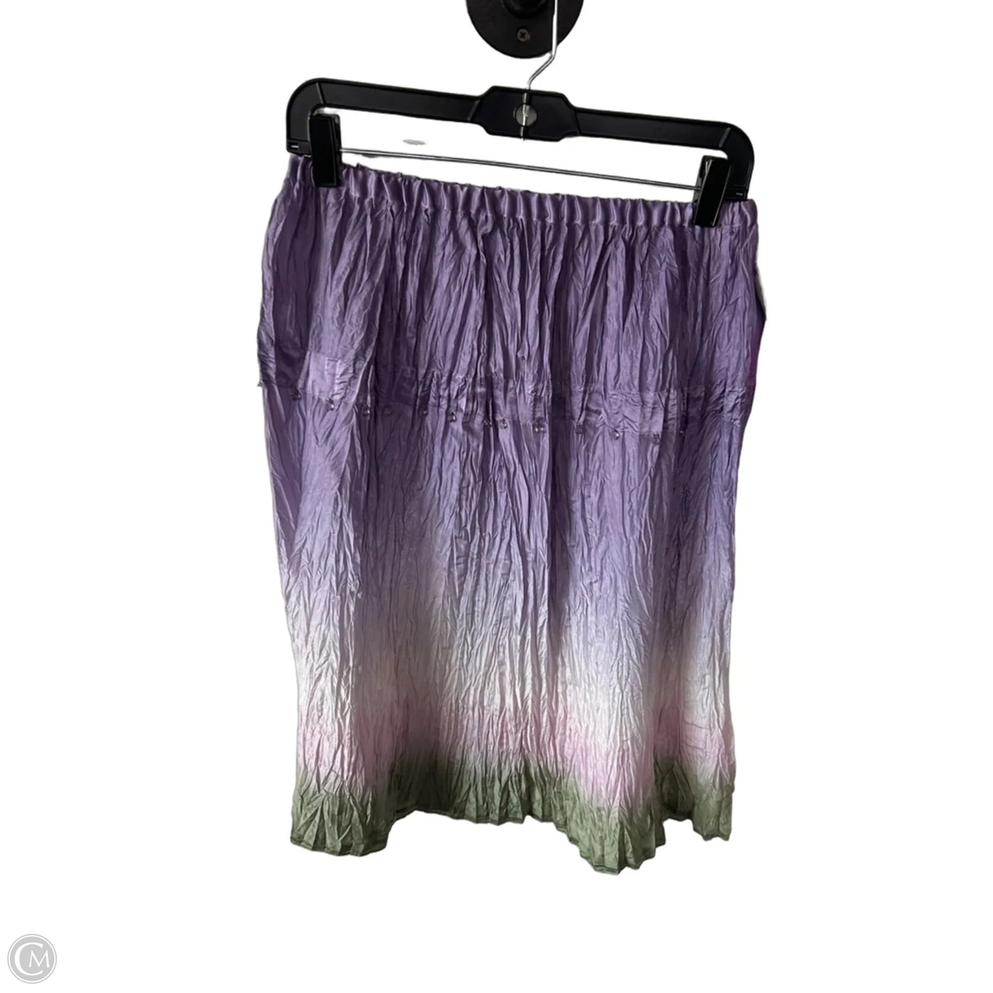 Skirt Midi By Rafaella In Green & Purple, Size: 8