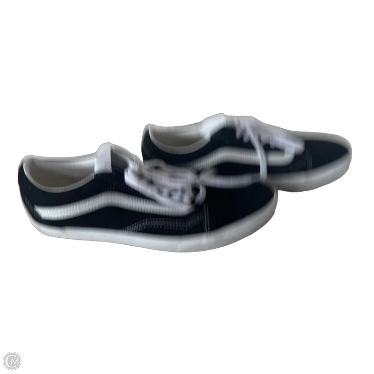Shoes Sneakers By Vans In Black & White, Size: 9