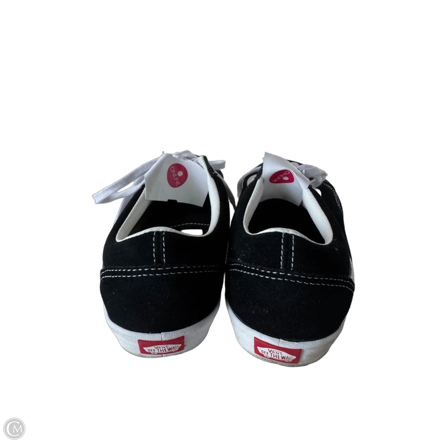 Shoes Sneakers By Vans In Black & White, Size: 9