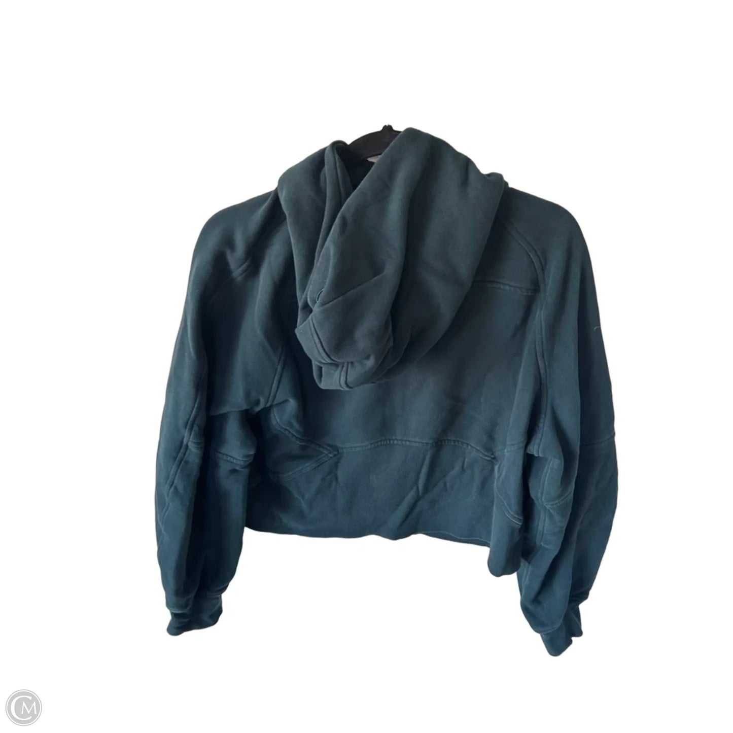 Athletic Sweatshirt Hoodie By Lululemon In Green, Size: M