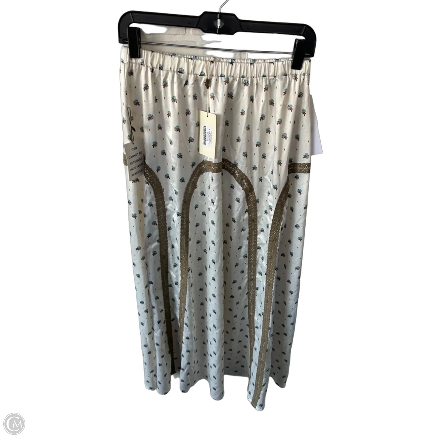 Skirt Maxi By Clothes Mentor In Brown & White, Size: 4
