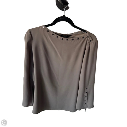 Top Long Sleeve By Bcbgmaxazria In Brown, Size: Xs
