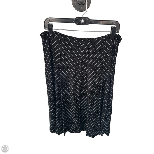 Skirt Midi By Talbots In Black & White, Size: 12