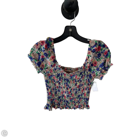 Top Short Sleeve By Mi Ami In Pink & Purple, Size: Xs