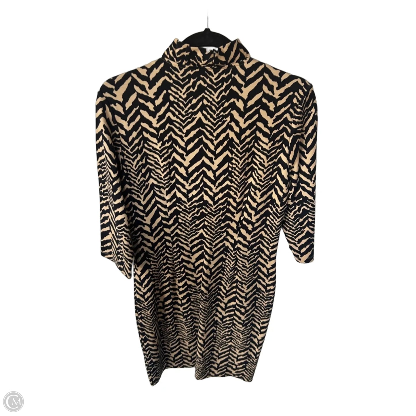 Dress Work By J Mclaughlin In Black & Tan, Size: M