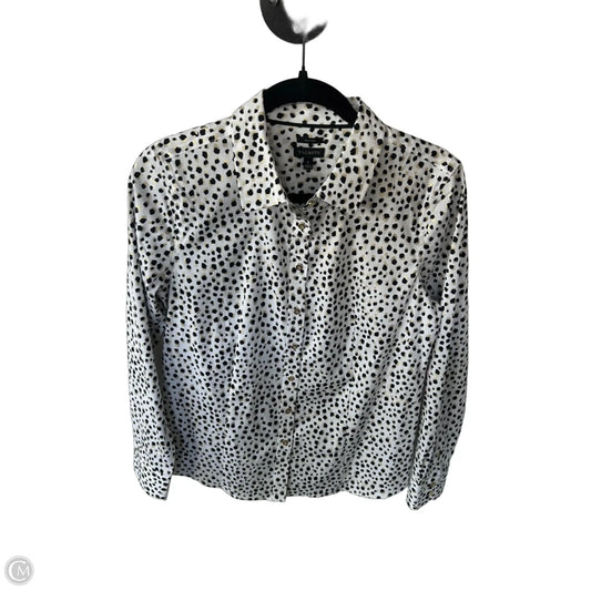 Top Long Sleeve By Talbots In Black & White, Size: S