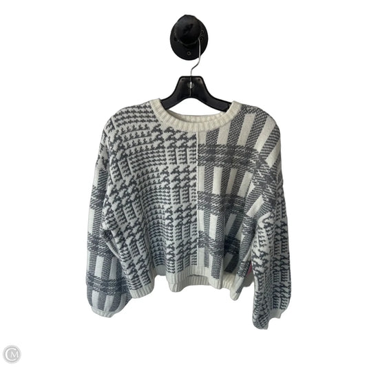 Sweater By Splendid In Grey & White, Size: M