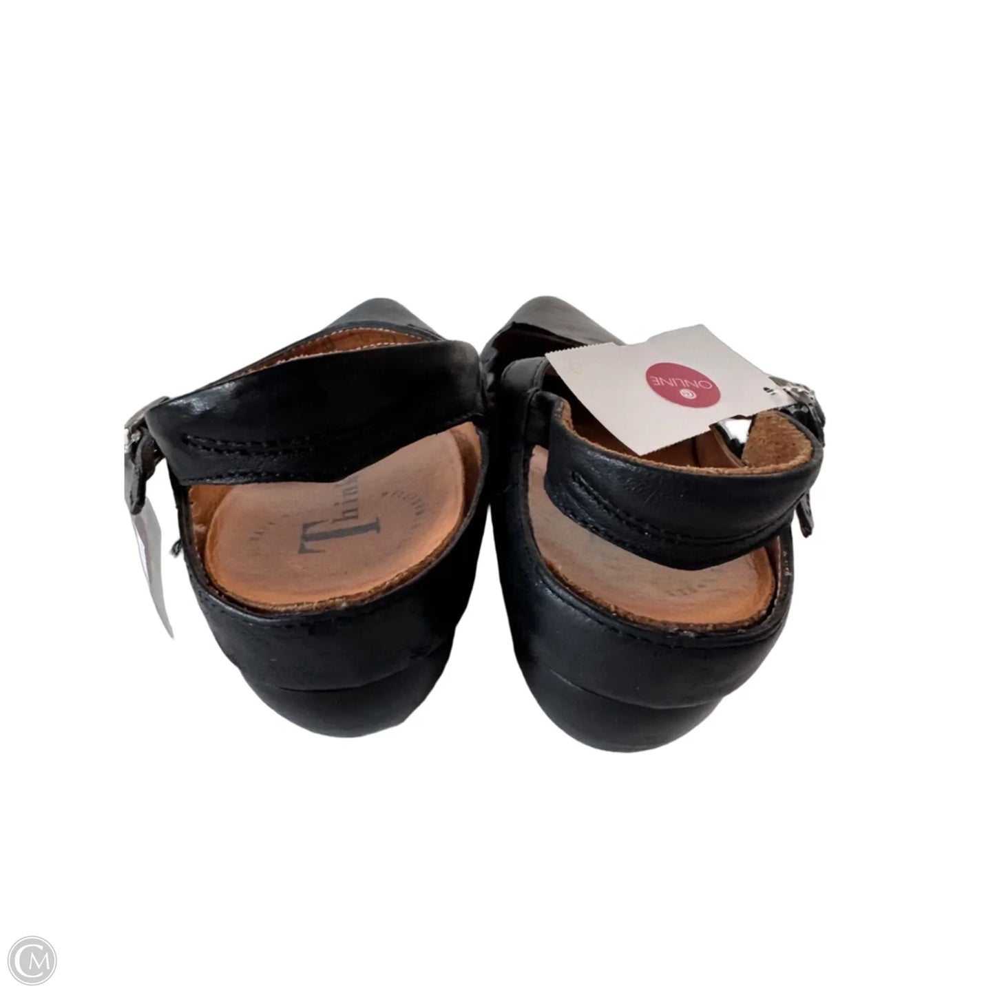 Shoes Heels Block By Think In Black, Size: 8.5