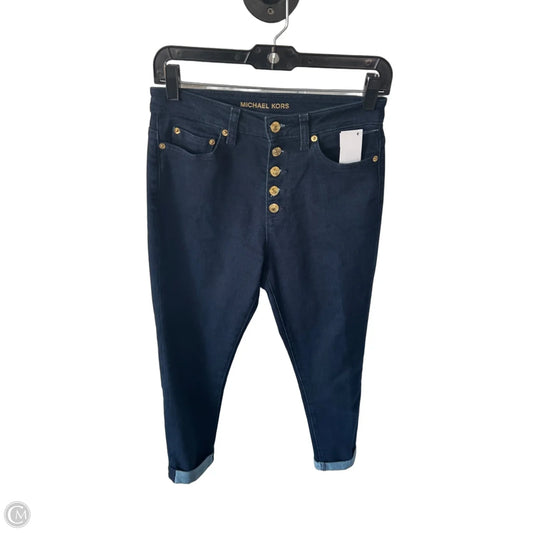 Jeans Straight By Michael By Michael Kors In Blue Denim, Size: 4