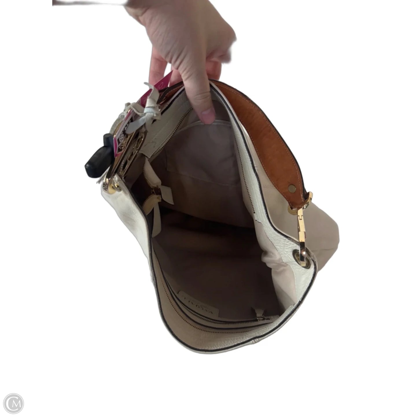 Handbag Leather By Cmc, Size: Large