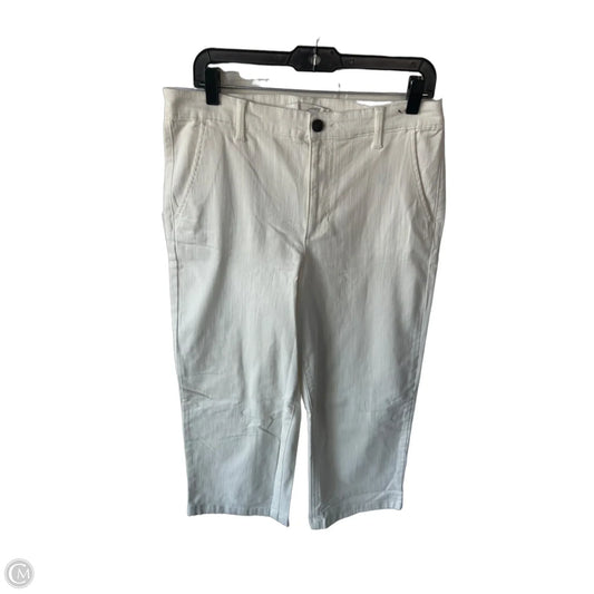 Jeans Straight By Ella Moss In White Denim, Size: 10