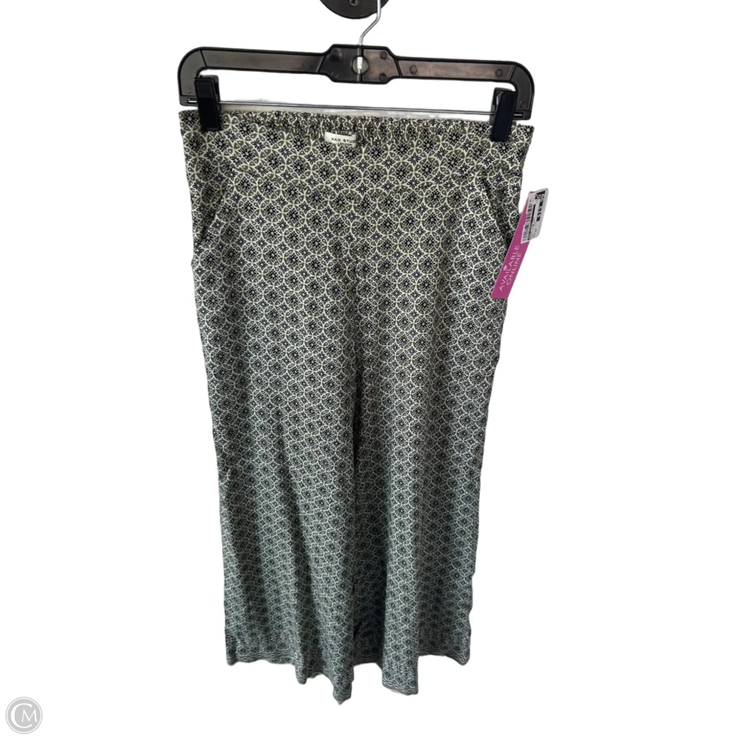 Pants Wide Leg By Max Studio In Black & Green, Size: Xs