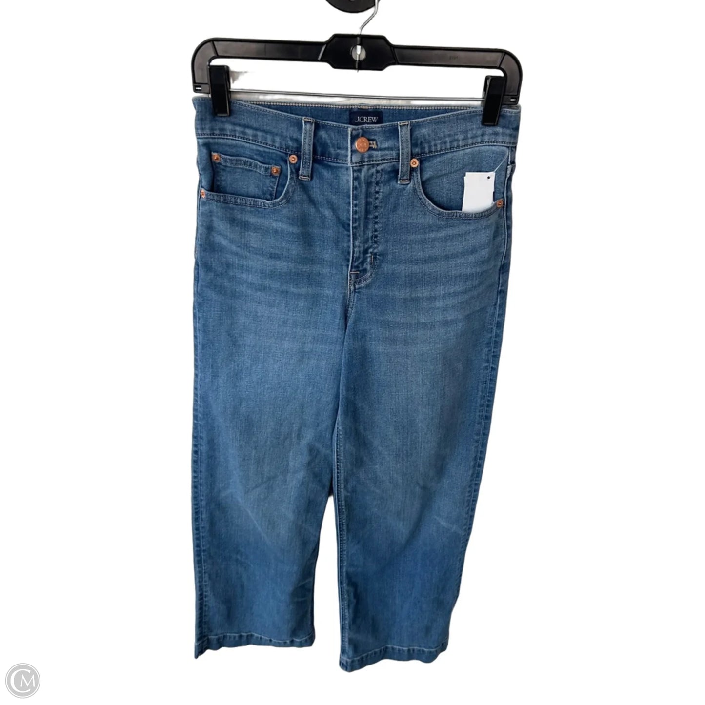 Jeans Wide Leg By J. Crew In Blue Denim, Size: 2