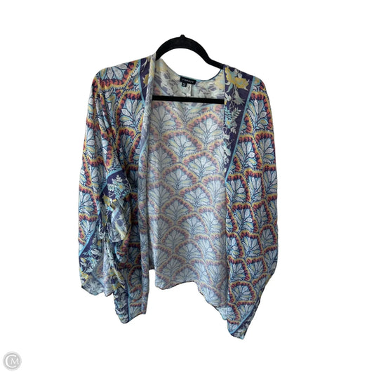 Kimono By Clothes Mentor In Blue & Purple, Size: Osfm