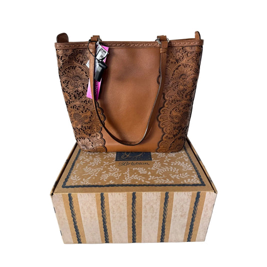 Handbag Leather By Brighton, Size: Medium